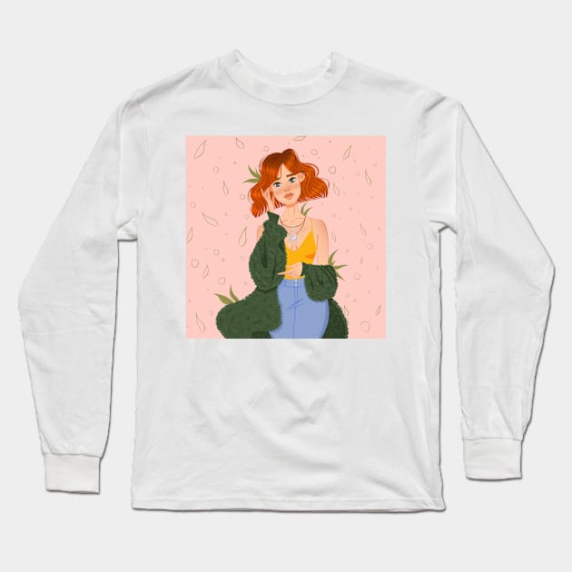 Spring girl Long Sleeve T-Shirt by Polly